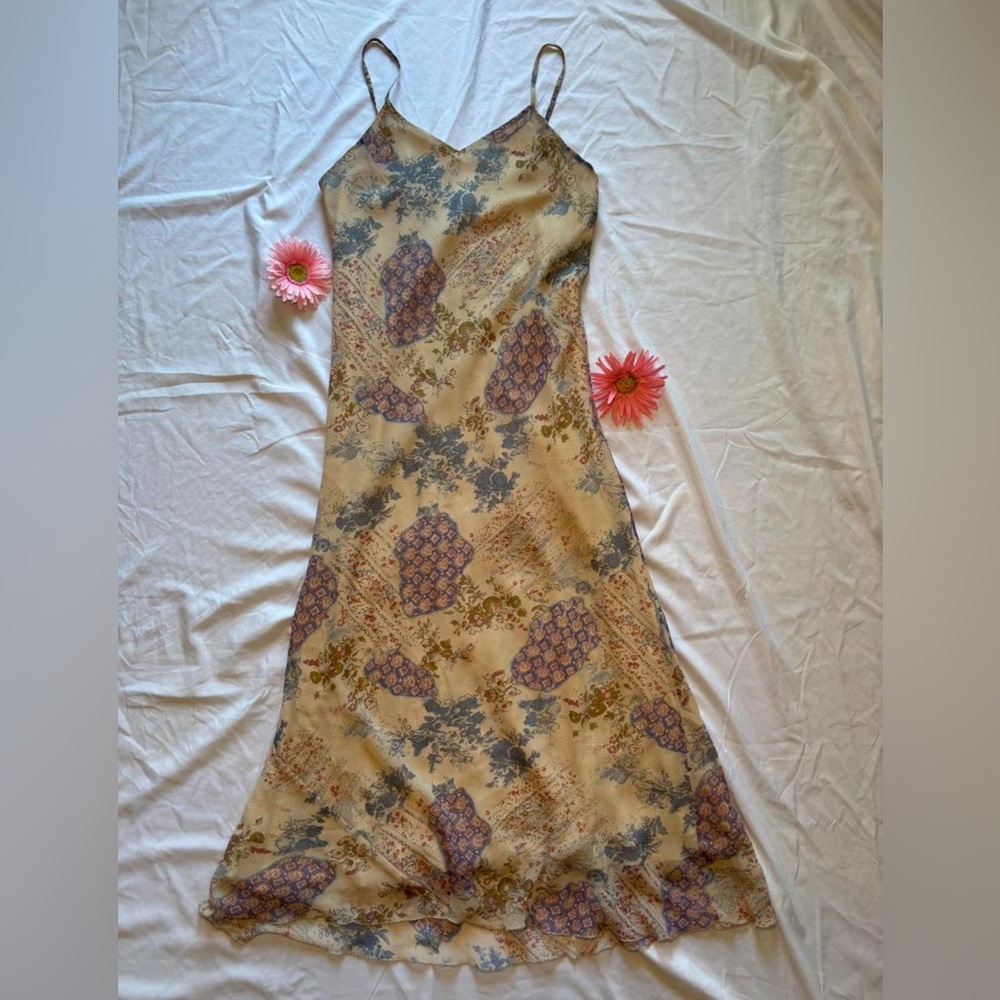 Floral Slip Dress with Spaghetti Straps